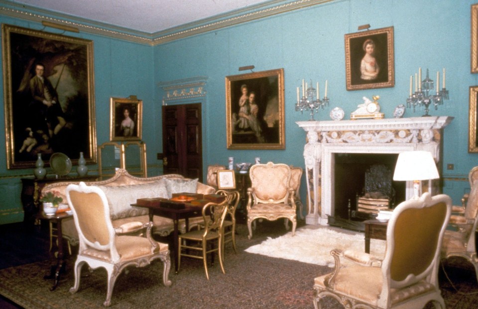 There were plenty of living and sitting rooms for the family to choose from