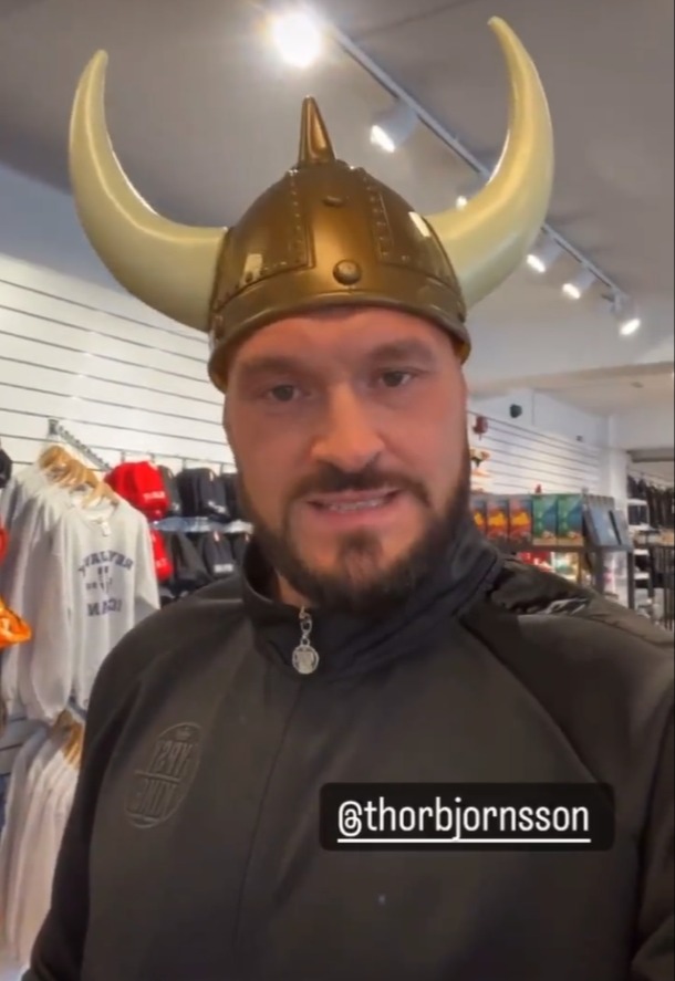 Tyson Fury travelled to Iceland to confront Hafthor Bjornsson