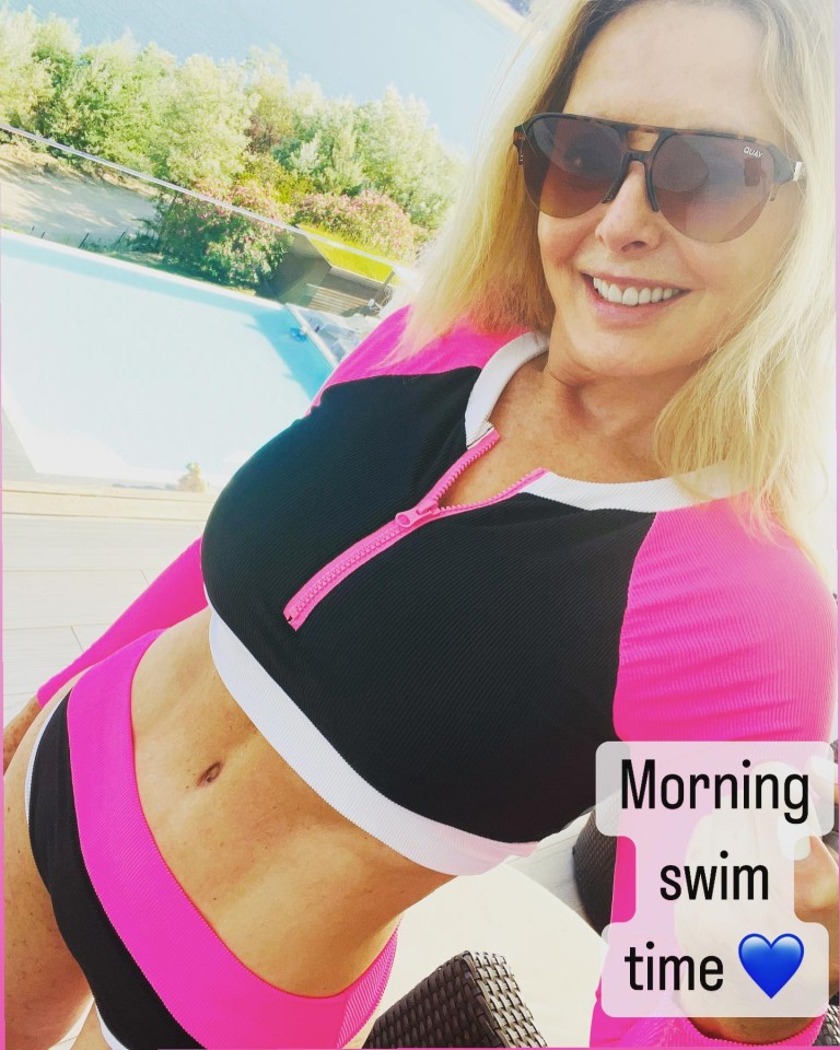 Carol recently showed off her incredible abs in a selfie