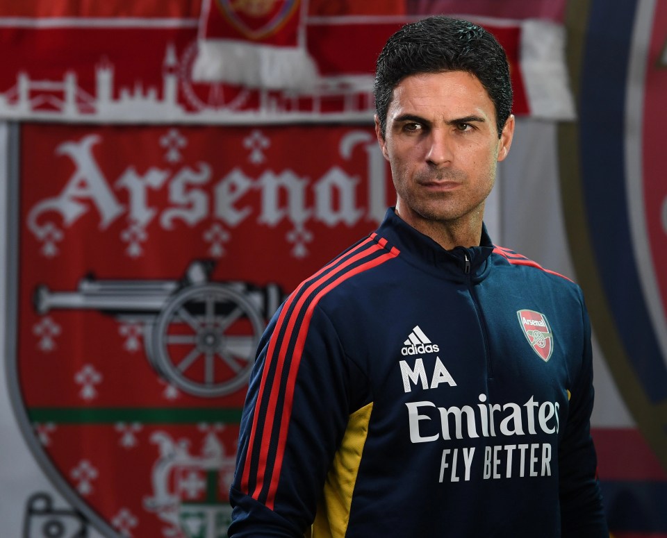 Arsenal boss Mikel Arteta is aiming for a top-four finish