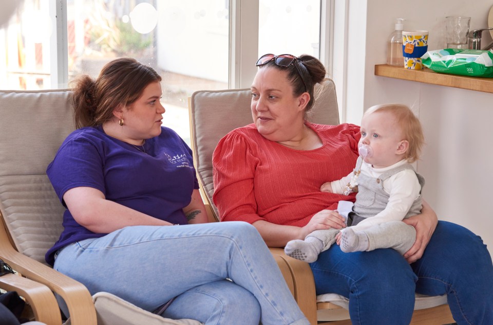 Zoe and baby Max with MFM’s Sophie Turner