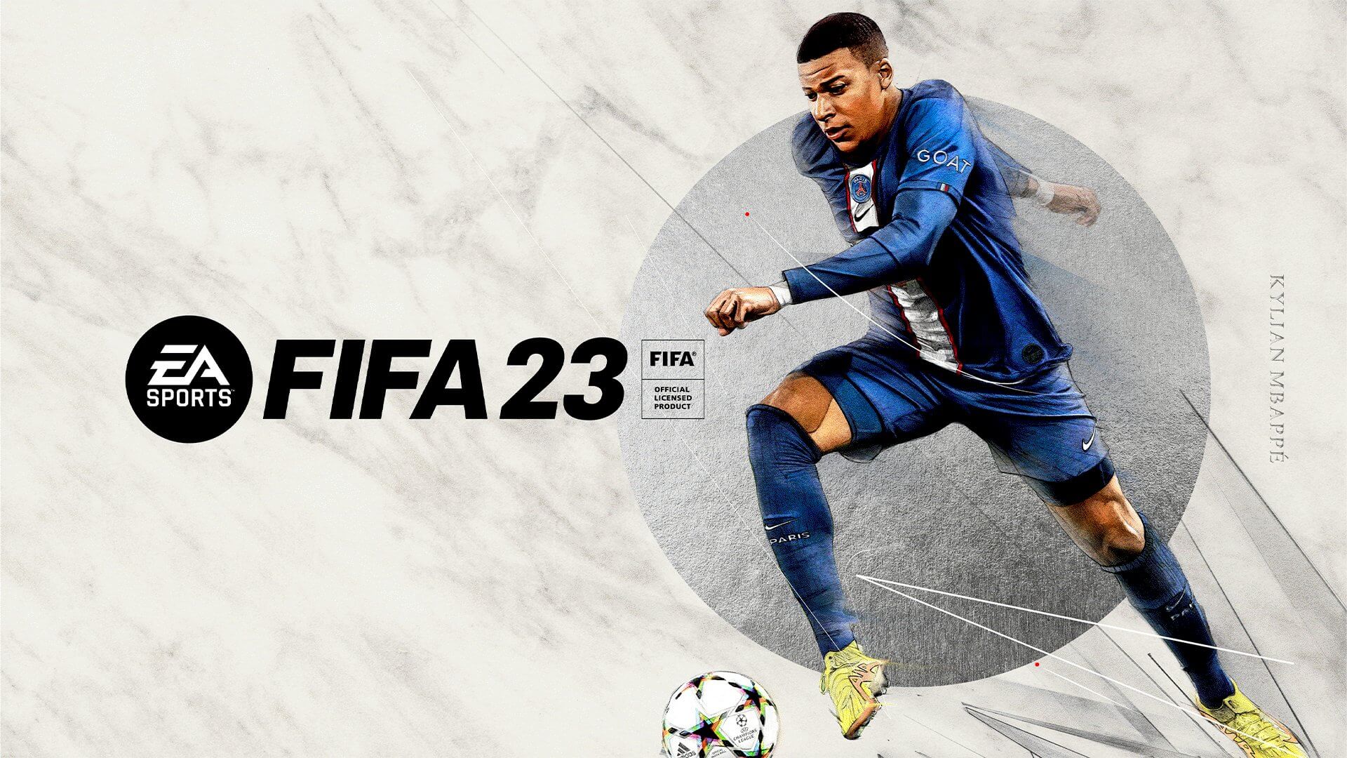 The official cover image for FIFA 23.