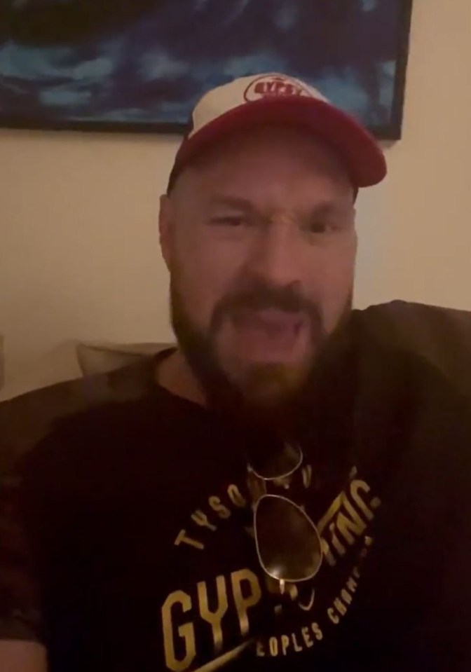 Tyson Fury posted a now-deleted Instagram video accepting Oleksandr Usyk's fight challenge