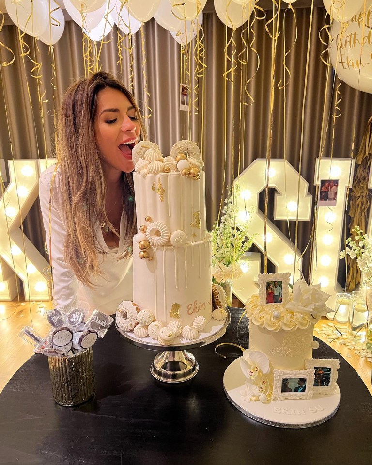 The star, who sports long brunette locks, celebrated her birthday last week