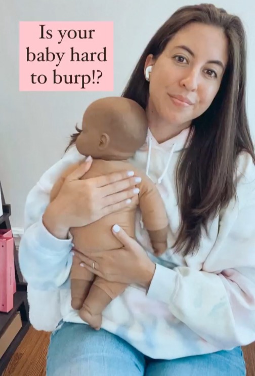 A parenting expert has shared an alternative burping method that mums are swearing by