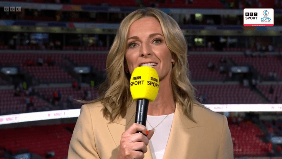 Gabby Logan closed the BBC coverage of Euro 2022 with a passionate message