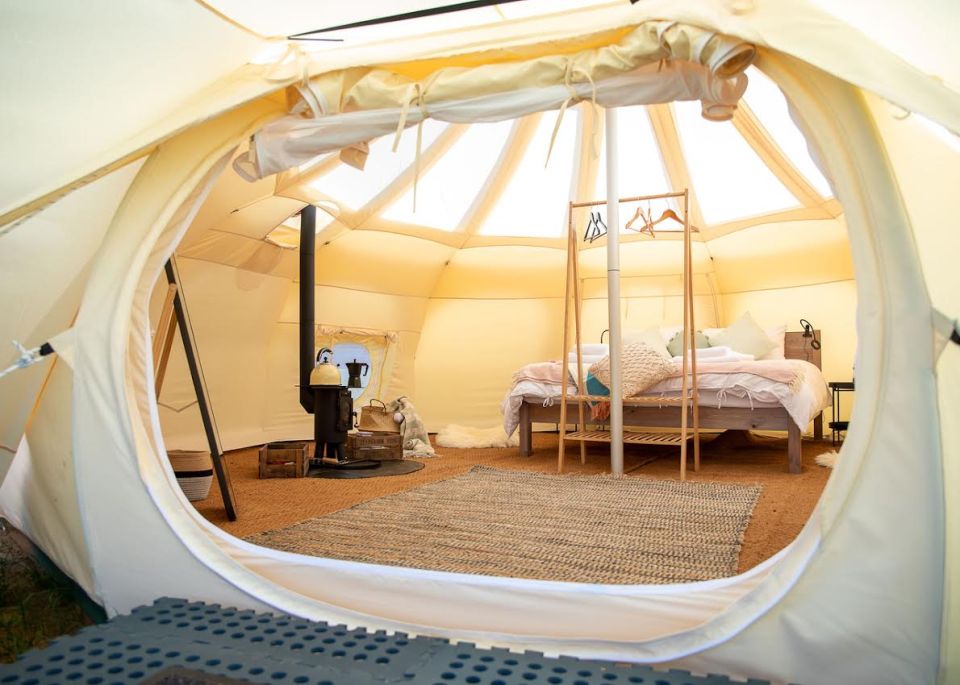 Glamping is the swish way to go camping and is ideal for a short break