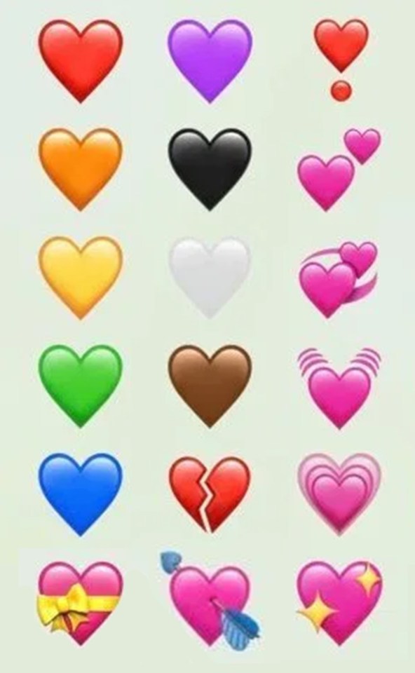 All heart emojis carry a different meaning, however, they all show a love for something in particular