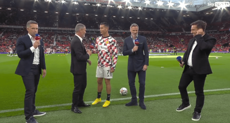 The Irishman quizzes Ronaldo before the game