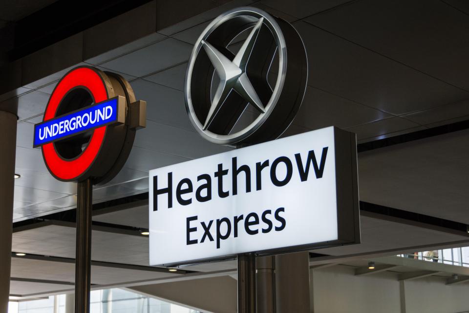 Trains to the airport will be massively reduced, especially to Heathrow and Gatwick