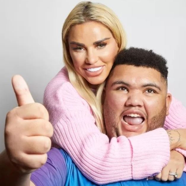 Katie Price with her beloved son Harvey