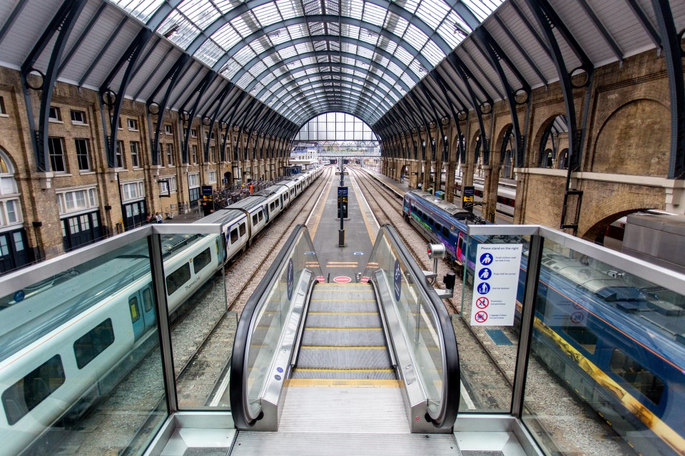 London King's Cross looked empty this morning