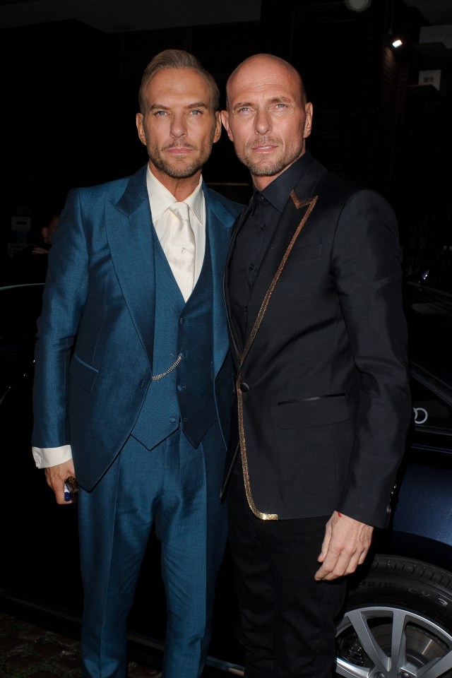 Matt, left, with brother Luke at the Brits in 2019