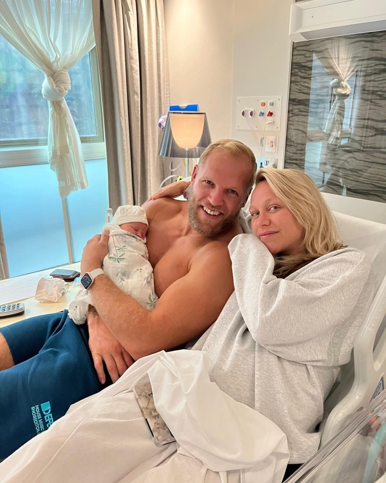 The former rugby player, 37, welcomed his first baby with wife Chloe Madeley last week