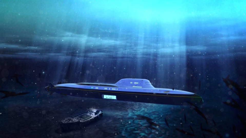 The private luxury submarines can stay beneath the waves for weeks