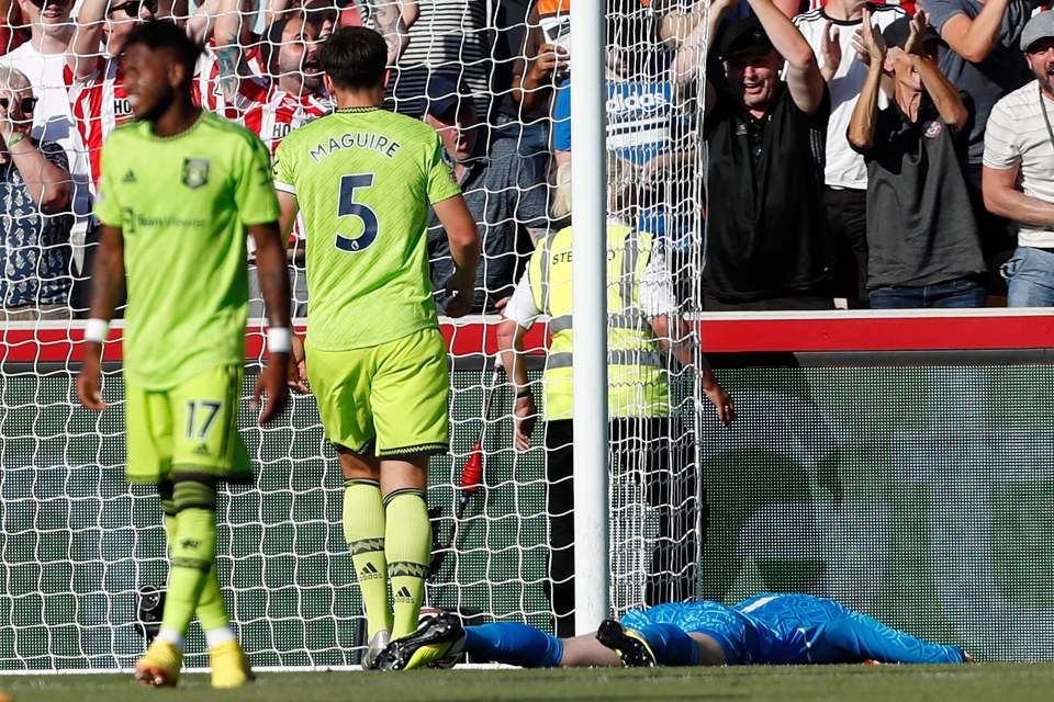 Man Utd were hammered 4-0 at Brentford