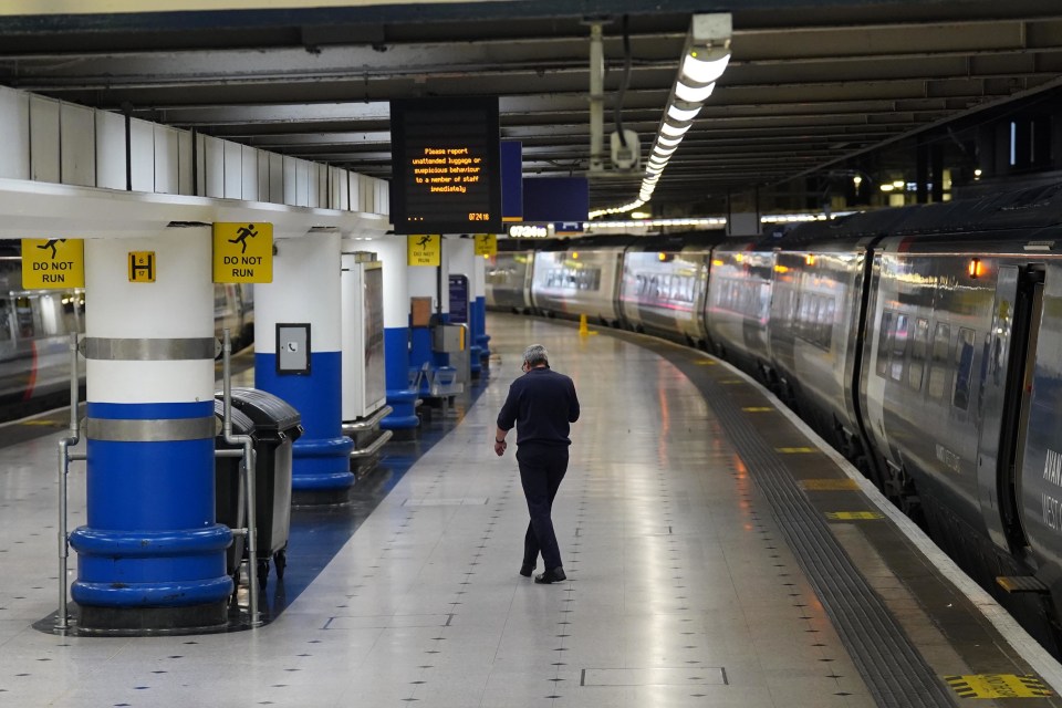 Airports have warned Brits to avoid using train services this week