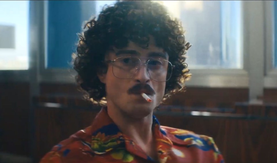 Daniel Radcliffe donned a curly wig and smoked a cigarette for his role as 'Weird' AI Yankovic