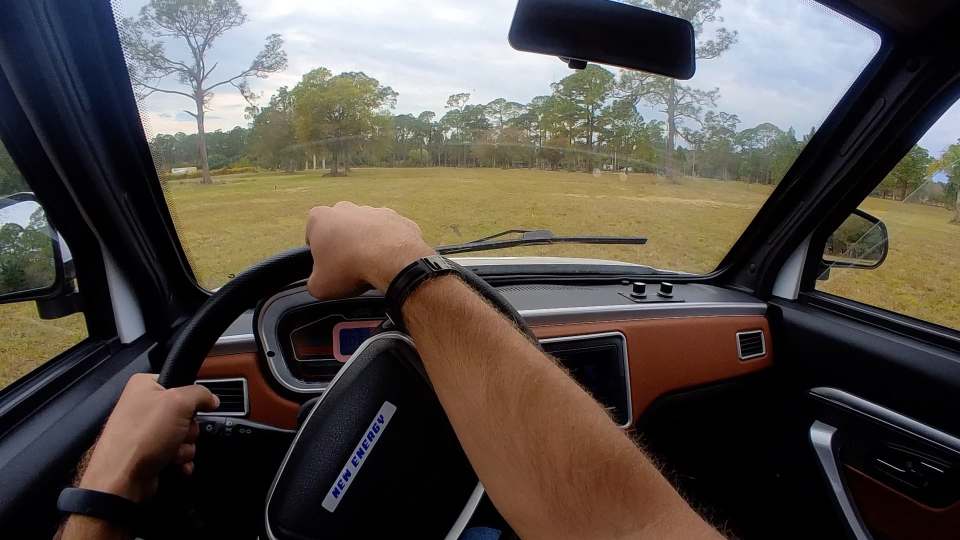 You even get air-con and a screen inside that connects to your smartphone