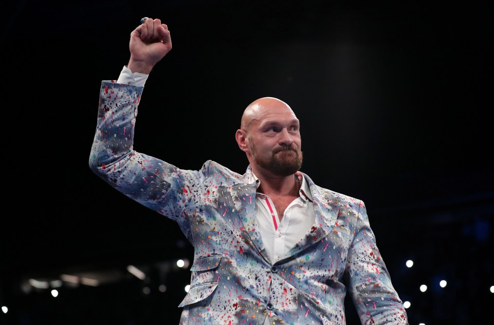 Tyson Fury appeared at the Joseph Parker vs Joe Joyce bout over the weekend