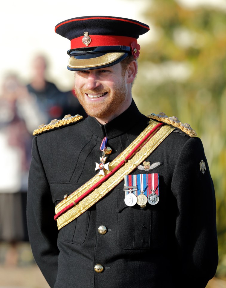 Prince Harry was banned from wearing military attire for the procession