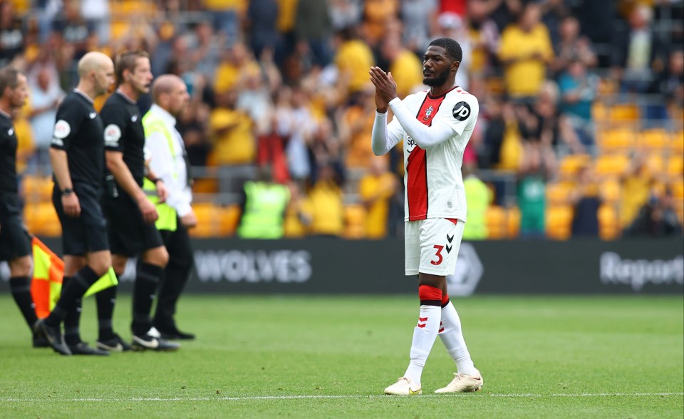 Ainsley Maitland-Niles made his Southampton debut at Molineux