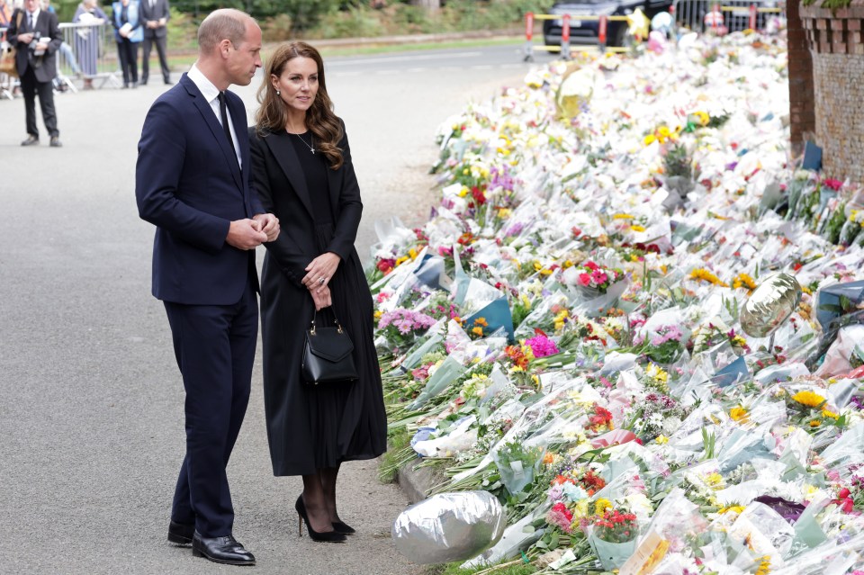 The prince and princess at Sandringham following the Queen's death