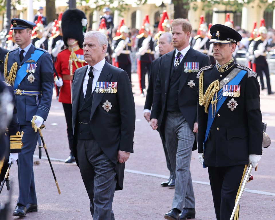 Andrew and the Duke of Sussex were told he could not wear his military uniform