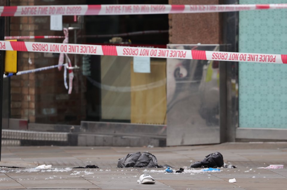 Photos from the morning after the attack showed trash strewn across the ground