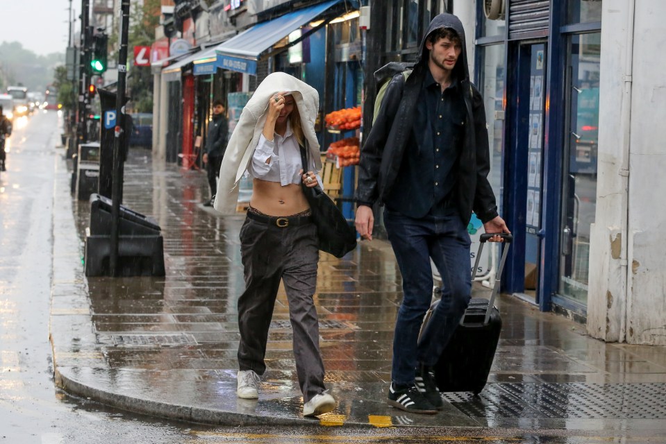 Brits have been warned of heavy rain across the weekend with flooding possible