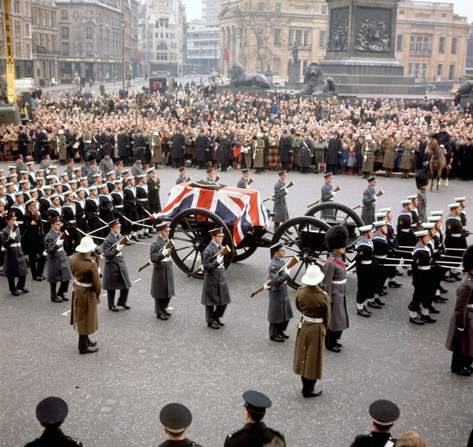 Sir Winston Churchill’s state funeral in 1965