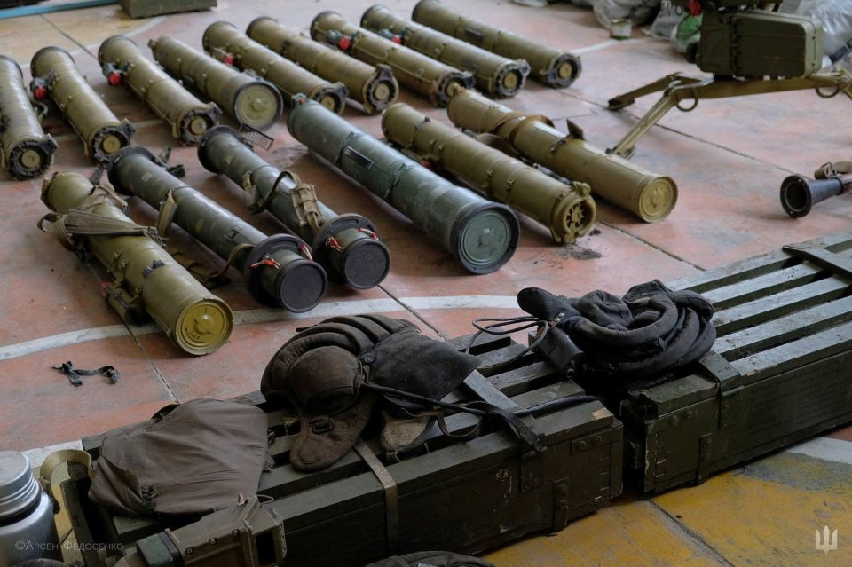 Grenade launchers and ammunition are among the huge captured weapons haul