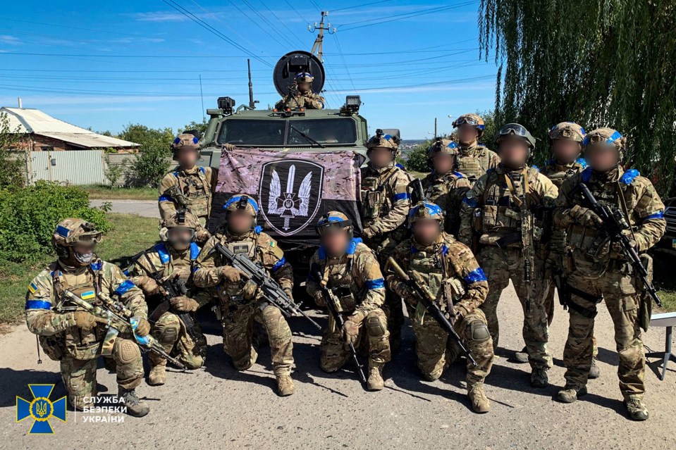 Ukrainian special forces after capturing the key town of Kupiansk