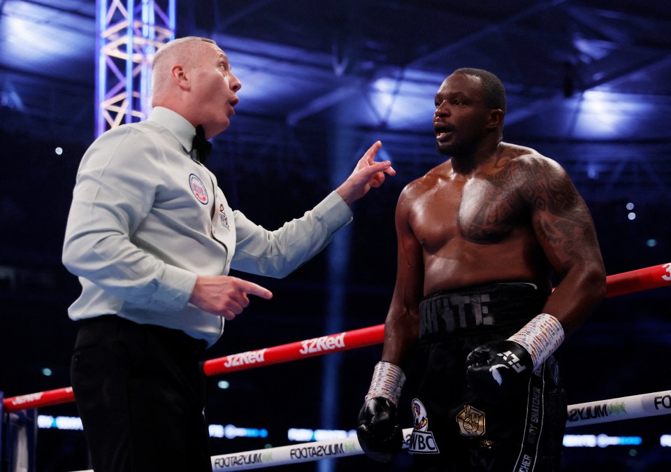 Dillian Whyte lost to Tyson Fury in his last fight