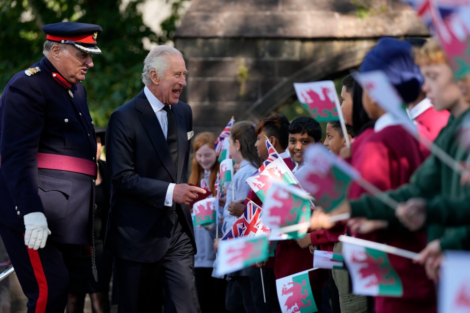 He beamed as he spoke to the youngsters in the crowd