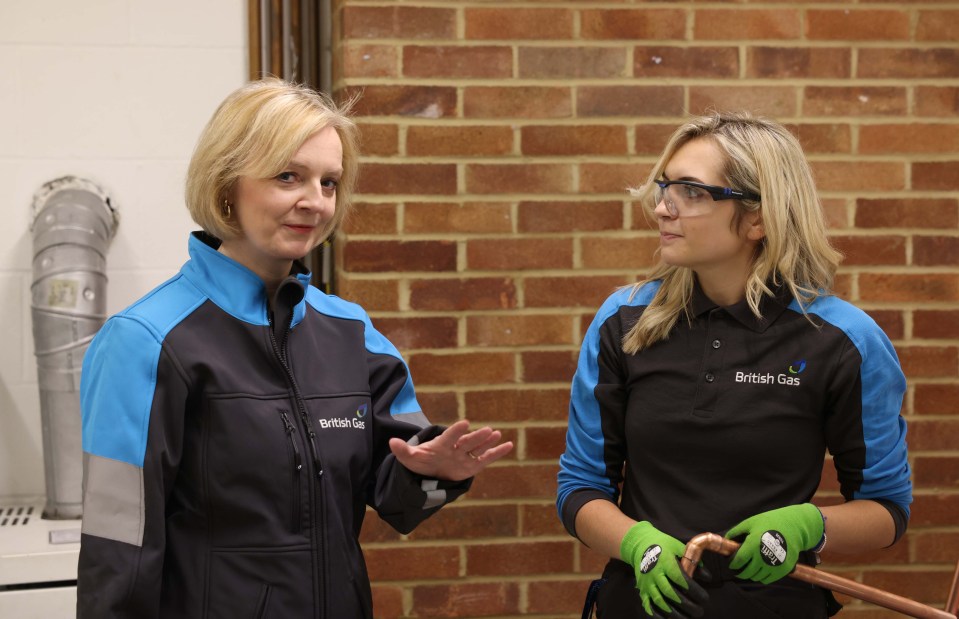 Liz Truss, pictured on a visit to British Gas, says: 'My message to Sun readers is simple: This Government is on your side'