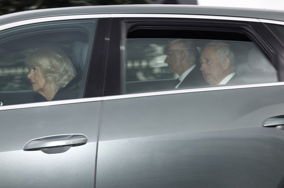 He left the Scottish estate with the Queen Consort Camilla