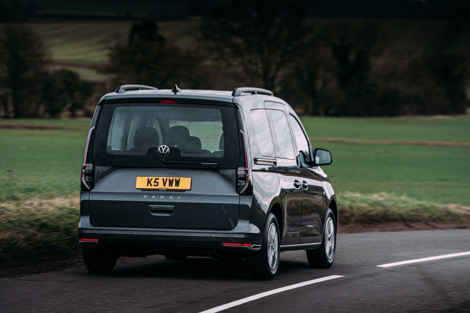 The Caddy isn't too bad to look at from the front, but it's no looker from the back