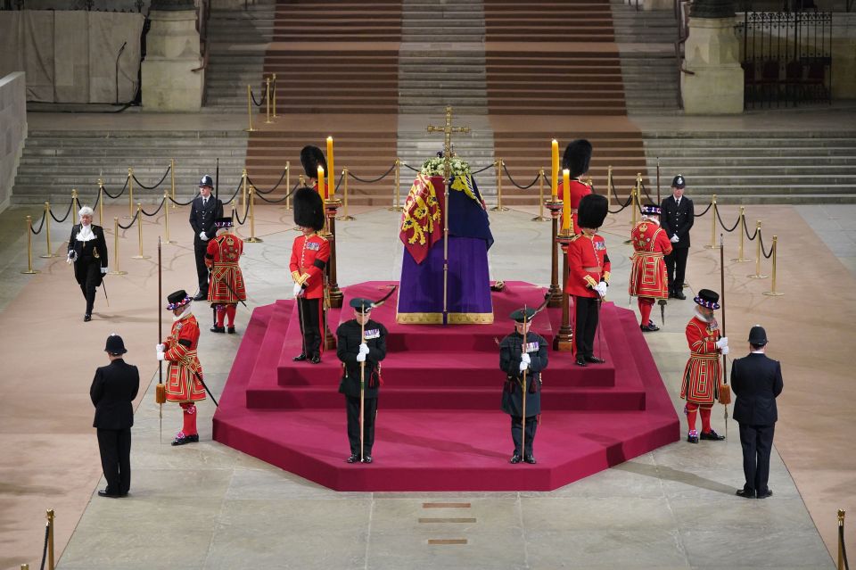 She and Phillip visited the Queen's lying-in-state on Friday