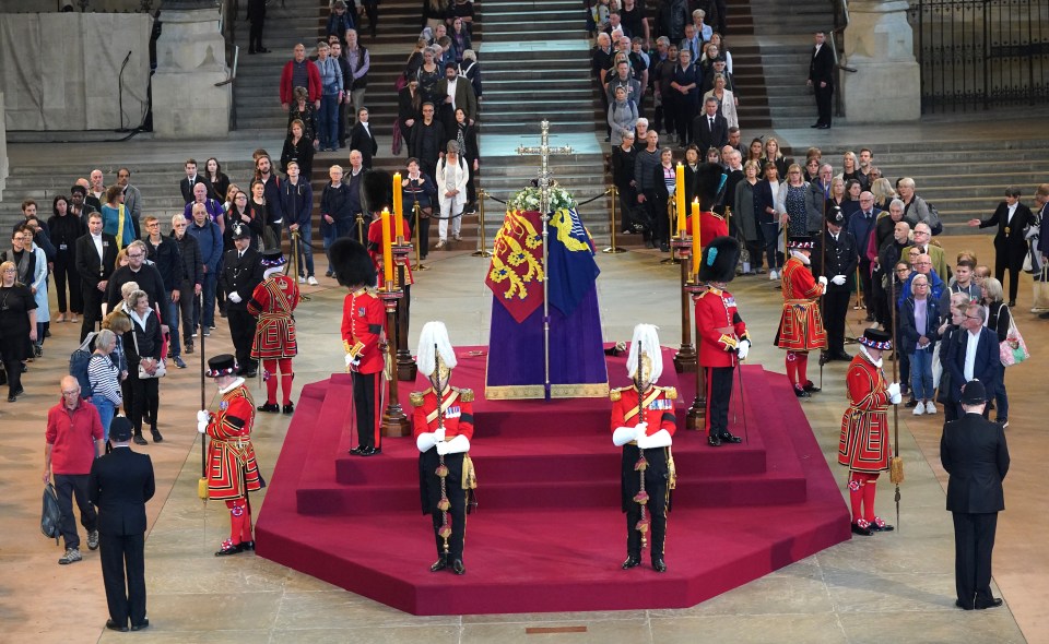 After the state funeral the Queen’s coffin will be drawn by Navy sailors on a gun carriage