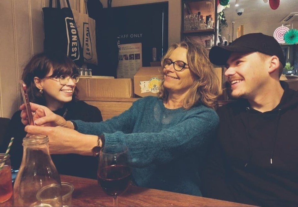 Her family fought to get her diagnosed after years of her struggling with pain. She is pictured above with her mum and brother