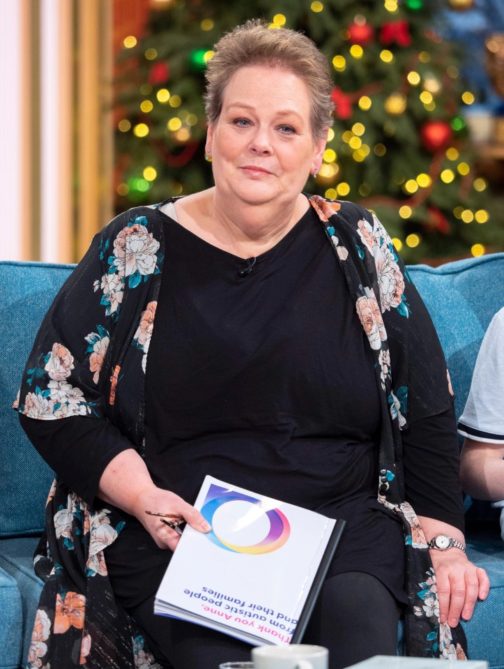 Anne on This Morning after her stint in the I'm A Celeb jungle in 2018 - the year Holly stepped in for Ant McPartlin