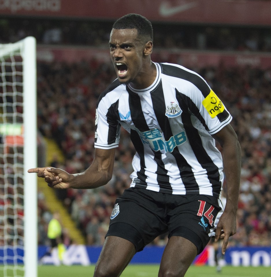 Alexander Isak hit the ground running immediately with Newcastle