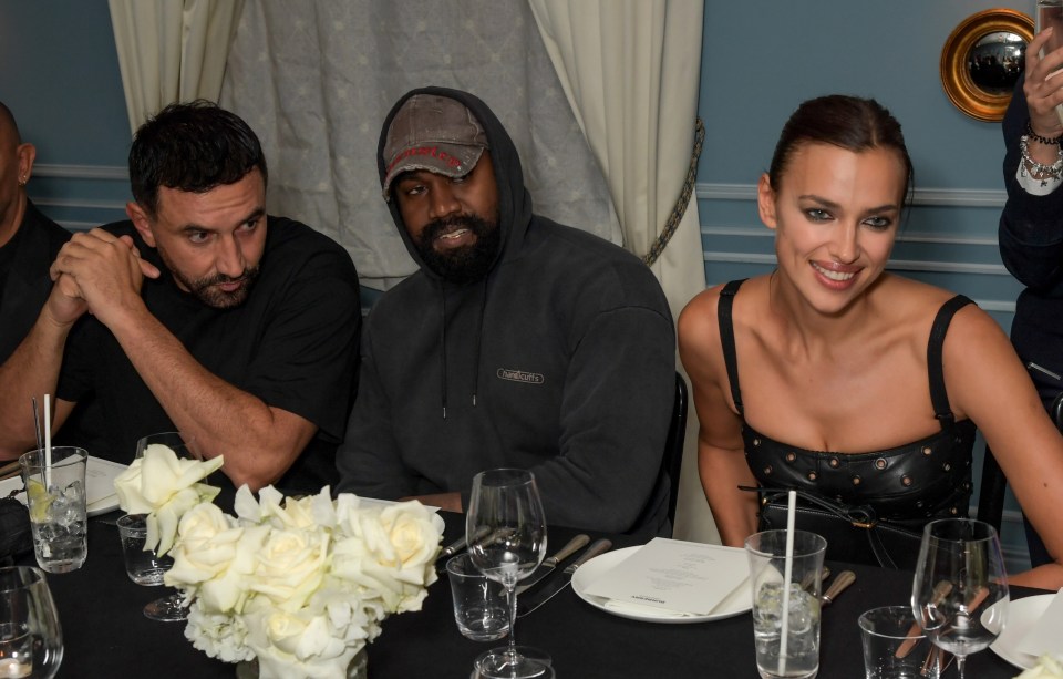 Also there were Kanye West and model Irina Shayk, who had a two-month romance last summer following his split from wife Kim Kardashian