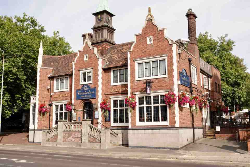 Diners at The Cricketers in Suffolk were evacuated after "waste water" poured down from above