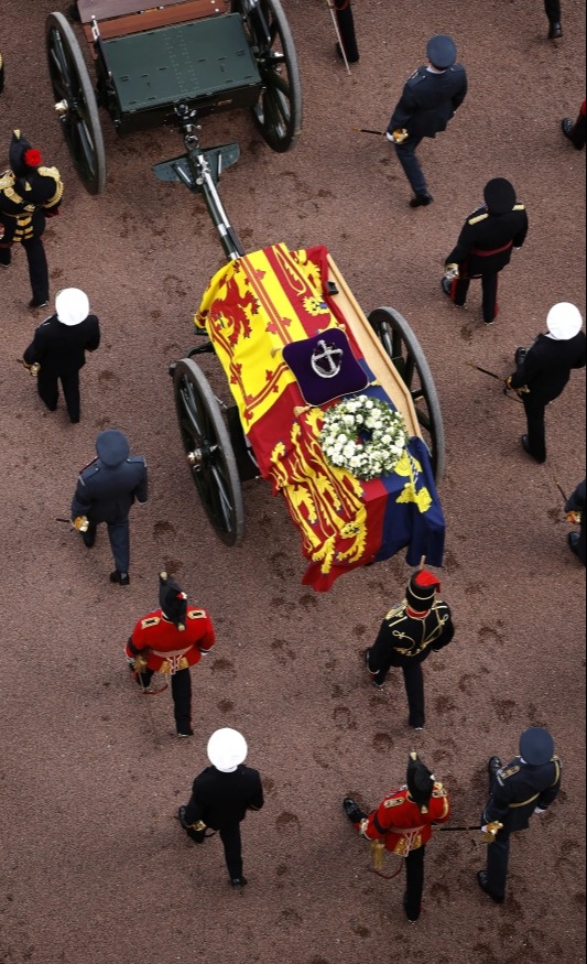 The procession as seen from above