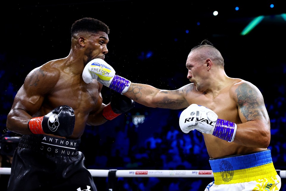 Anthony Joshua was twice beaten by Oleksandr Usyk