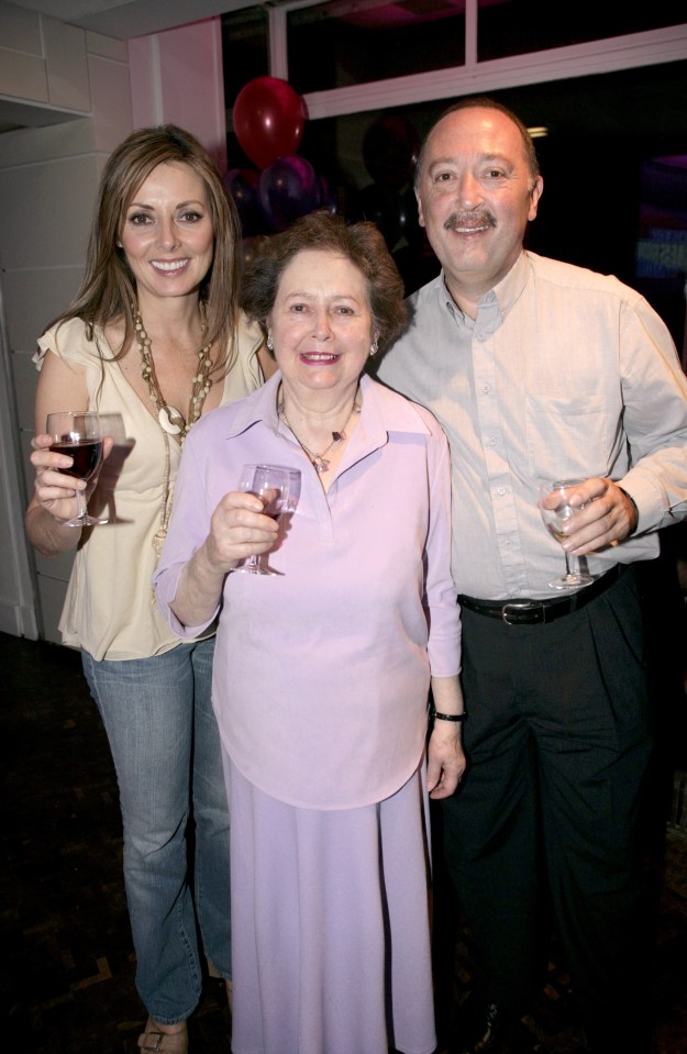 Carol pictured with her mum Jean and brother Anton in 2004