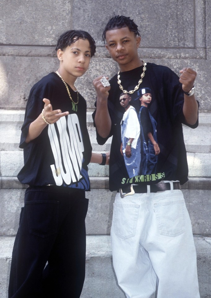 The duo were known for the unique style of wearing the jeans backwards