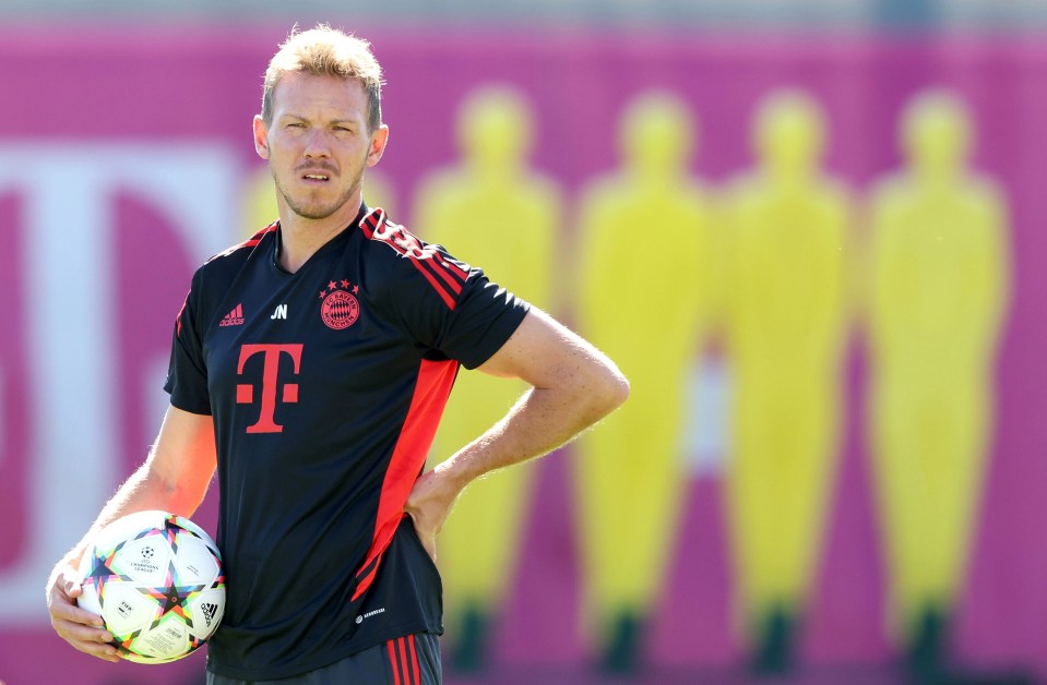 Julian Nagelsmann has won one of Bayern's ten league titles in a row